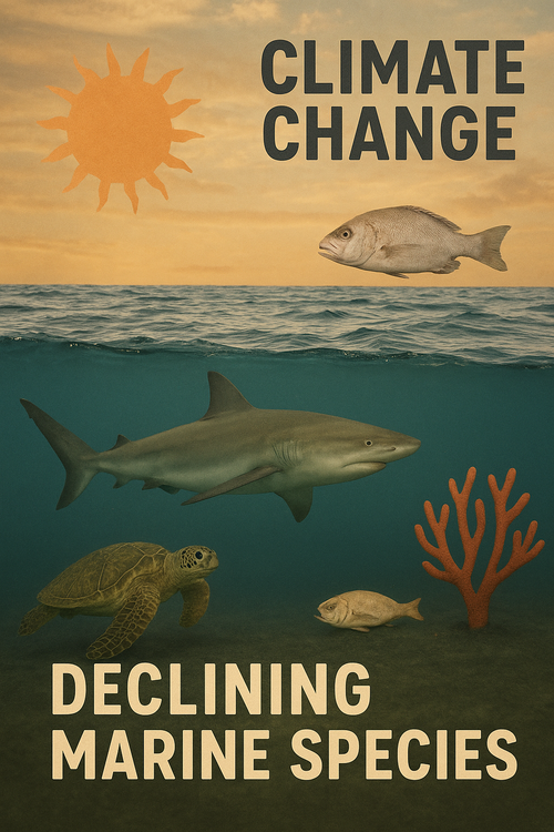 تاثیر تغییر اقلیم بر کاهش جمعیت گونه‌های دریایی
